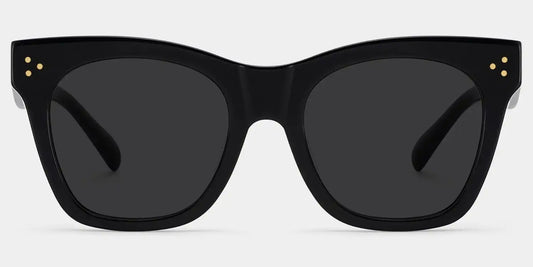 Gordon Black Rectangle Sunglasses