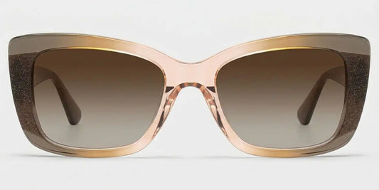 Leona Brown Rectangle Sunglasses