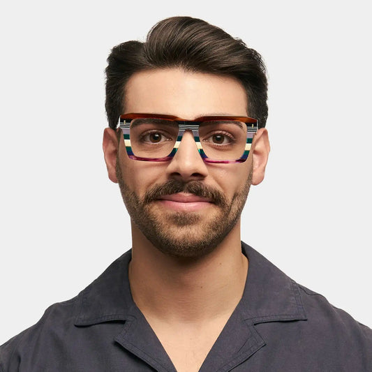 Kenish Multicolor Square Glasses