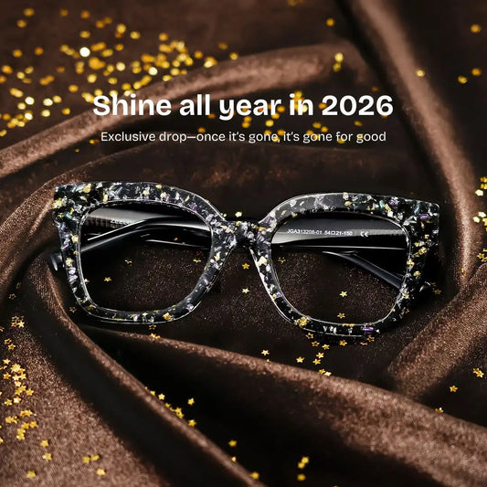 Renata Black Square Glasses