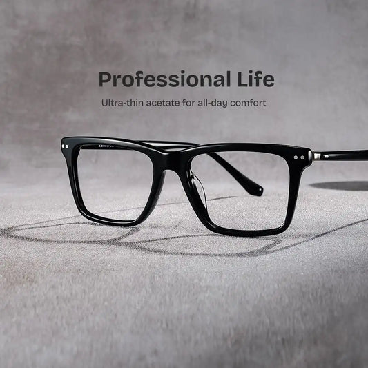 Harper Black Rectangle Glasses