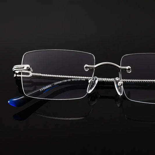 Peavy Silver Rectangle Glasses