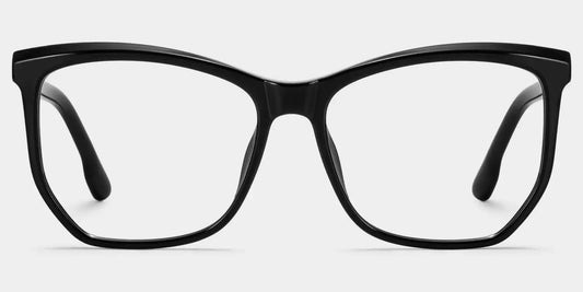 Libby Black Geometric Glasses