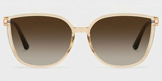 Annalisa Beige Square Sunglasses