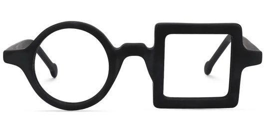 Paola Black Geometric Glasses