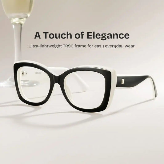Rosie Black White Butterfly Glasses