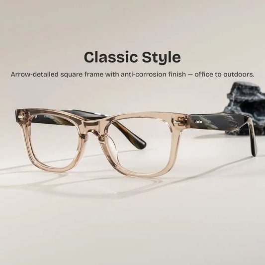 Robert Brown Rectangle Glasses