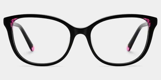 Brady Black Pink Butterfly Glasses