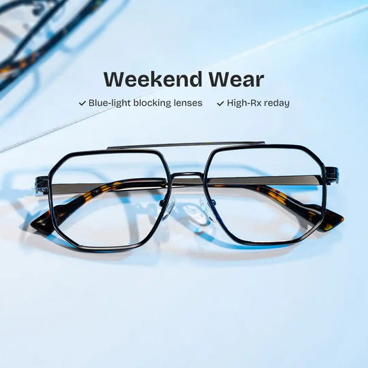 Autumn Gray Aviator Glasses