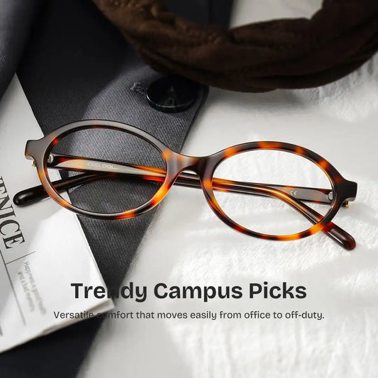 Everly Tortoise Oval Glasses