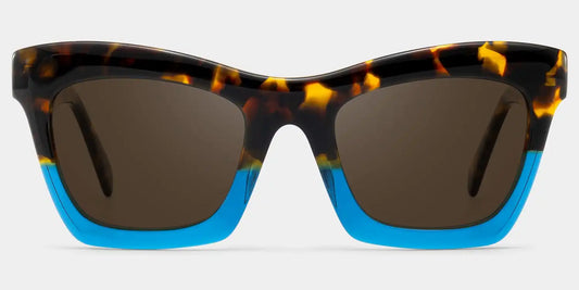 Benitez Blue Rectangle Sunglasses