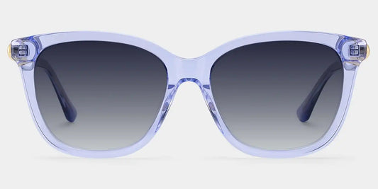 Isabella Clear Blue Square Sunglasses