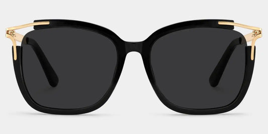 Sidibe Black Square Sunglasses
