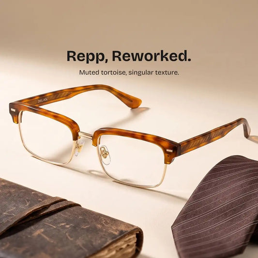 Eden Tortoise Browline Glasses