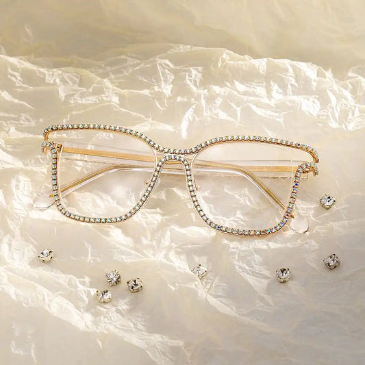 Shine Gold Square Glasses