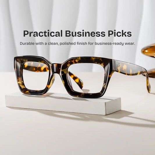 Nevaeh Tortoise Square Glasses