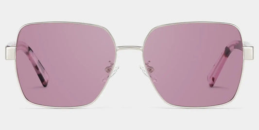 Sahara Purple Square Sunglasses