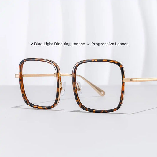 Ozzy Tortoise Square Glasses