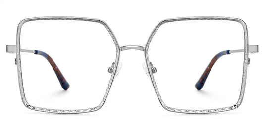 Toure Silver Square Glasses