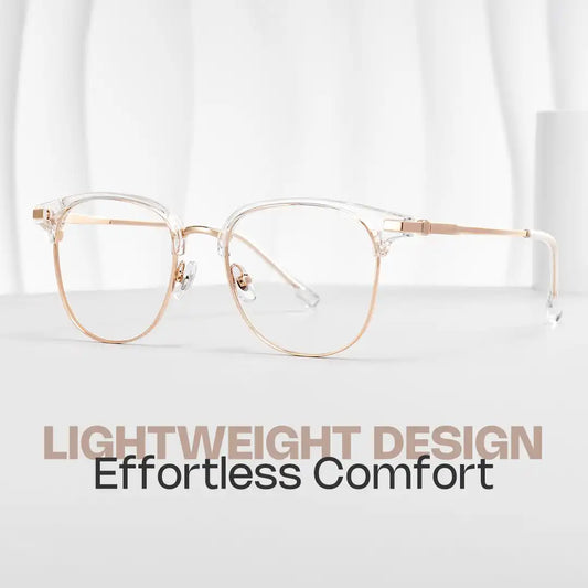 Naranjo Clear Browline Glasses