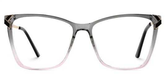 Tricee Gray Pink Square Glasses