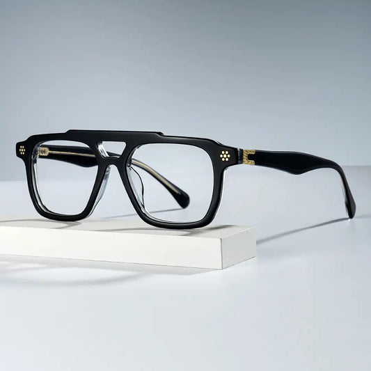 Mercurio Black Aviator Glasses