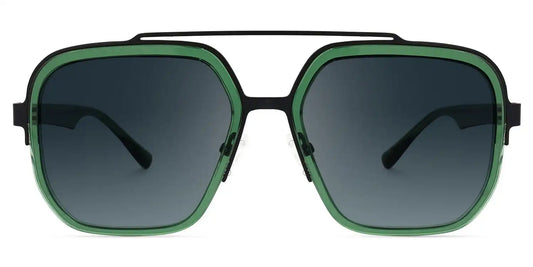 Ace Green Aviator Sunglasses