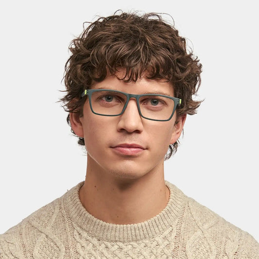 Cheche Dark-Green Rectangle Glasses