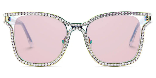 Shine Iridescent Square Sunglasses
