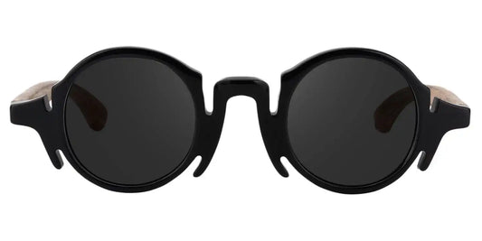 Charlie Black Round Sunglasses