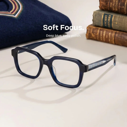 Parker Blue Square Glasses
