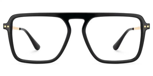 Briannie Black Aviator Glasses