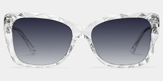 Edna Clear Rectangle Sunglasses