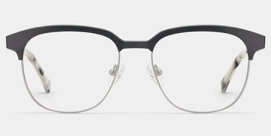 Wren Dark-Gray Browline Glasses