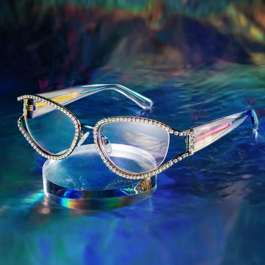 Star Iridescent Cat eye Glasses