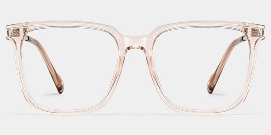 Zeyna Beige Square Glasses