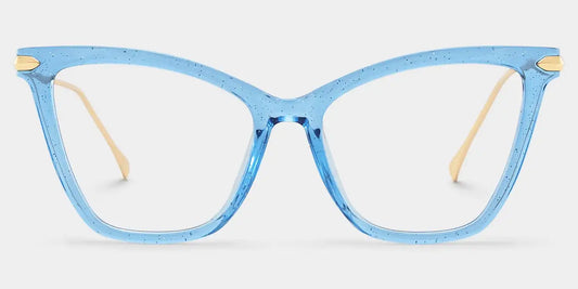Hilary Blue Butterfly Glasses
