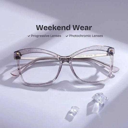 Isaebella Smoke Gray Butterfly Glasses