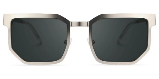 Barber Silver Rectangle Sunglasses