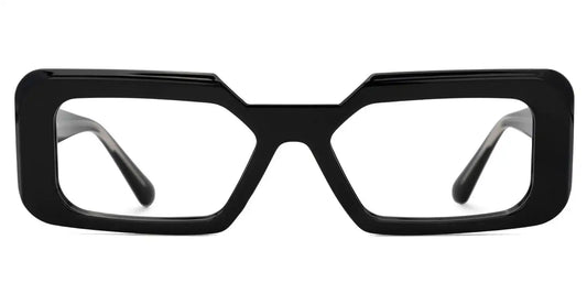 Tasew Black Rectangle Glasses
