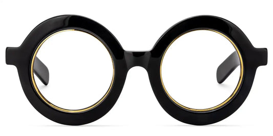 Calhoun Black Round Glasses