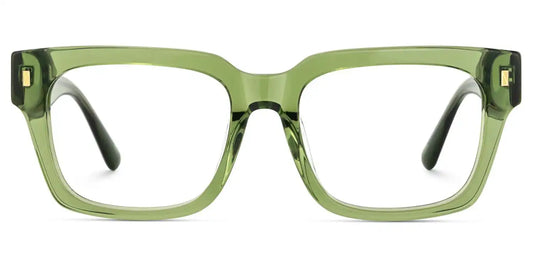 Fulford Green Rectangle Glasses