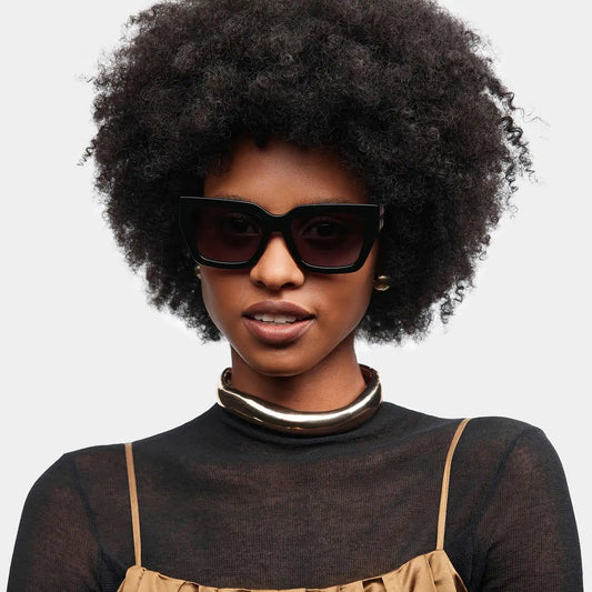 Maddox Black Square Glasses