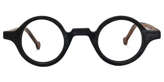 Arale Black Round Glasses