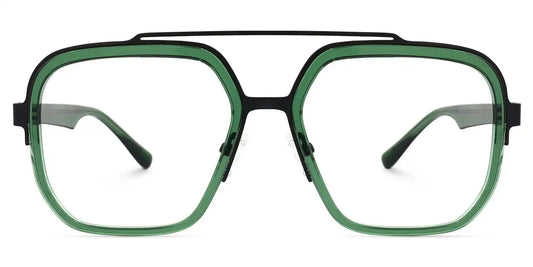 Ace Green Aviator Glasses