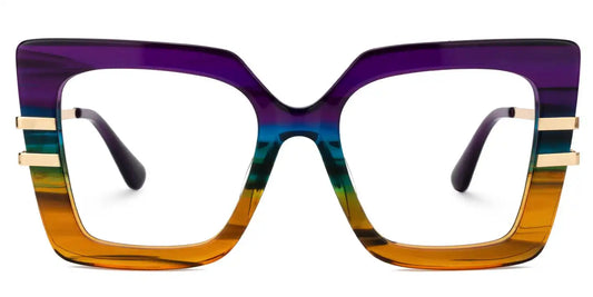 Poutine Multicolor Square Glasses
