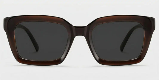Marley Dark Brown Rectangle Sunglasses
