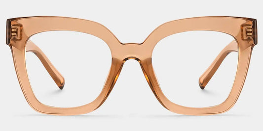 Malcolm Beige Square Glasses
