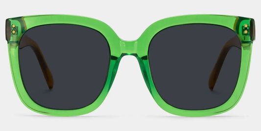 Ebony Green Square Sunglasses