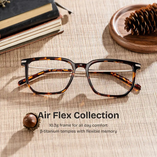Michelle Tortoise Rectangle Glasses